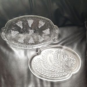 Crystal snack plates